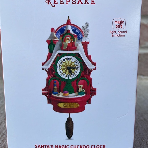 2013 Santa's Magic Cuckoo Clock Magic Cord Animated Lighted Musical - Picture 3 of 4